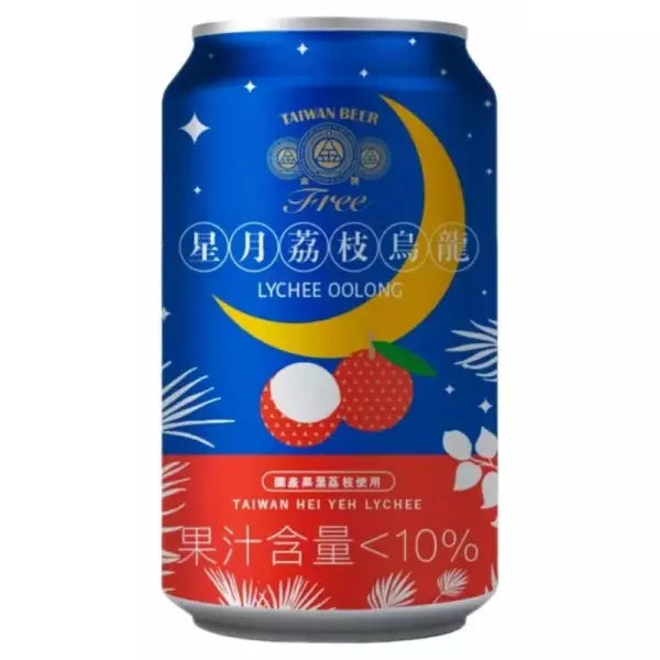 Gold Metal FREE Lychee Oolong Tea (Végétarien) 金牌FREE啤酒風味飲料-星月荔枝烏龍 330ml (無酒精啤酒)